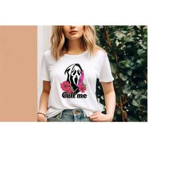 scream svg, ghost call svg, scream ghost face svg, horror character svg, scream with flowers svg, instant download