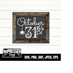 october 31 svg- instant download
