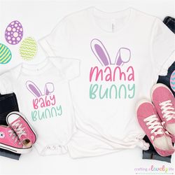 mama bunny svg, baby bunny svg, easter svg, easter svg files, easter svg kids, easter svg files for cricut, easter shirt