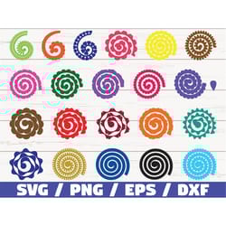 rolled paper flowers svg / flowers template / origami / paper rose svg / cut file / cricut