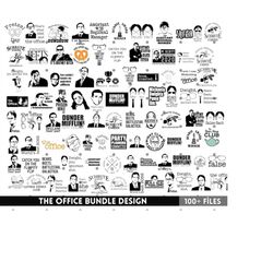 the office bundle svg, the office svg, the office tv show, the office clipart, svg files for cricut, instant download