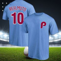 new!! j.t realmuto player 10 phillies tee shirt phillies baseball champs shirt