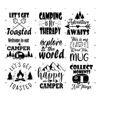 camping svg bundle, camping life svg, camping hoodie svg, happy camper svg, hiking svg, camping shirt svg, instant downl