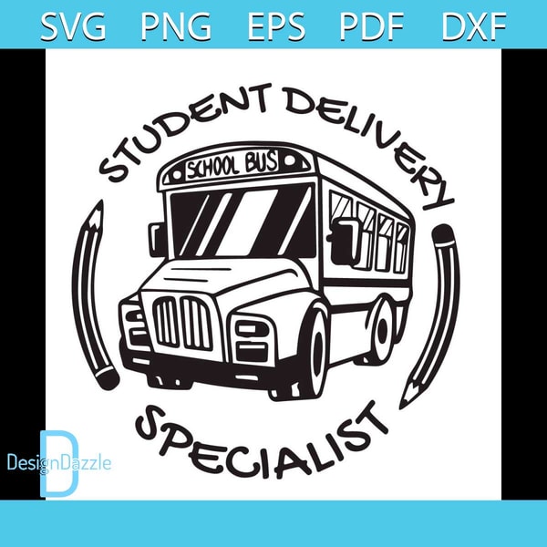 Student Delivery Service Vector Student Delivery Specialist Svg, Back To School Svg, Bus dri | Inspire ...