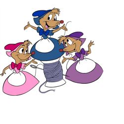 qualityperfectionus digital download - cinderella mice - png, svg file for cricut, htv, instant download