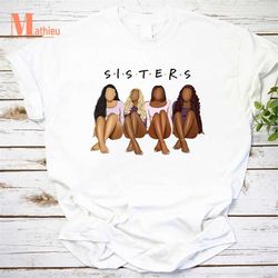 melanin girls sisters vintage t-shirt, sisters shirt, melanin girls shirt, black women shirt