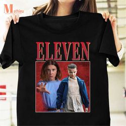 eleven homage t-shirt, stranger things shirt, fictional character shirt, eleven shirt for fans