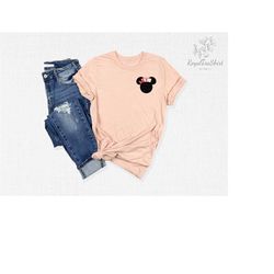 pocket minnie head nurse t-shirt, disney nurse shirt, gifts for nurse, minnie mouse nurse tee, disneyworld minnie ear sh