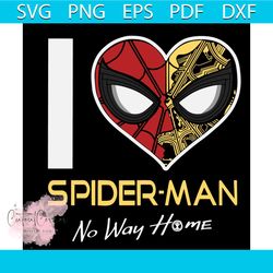 spider man 3 no way home svg, trending svg, i love spider man svg, heart svg, spider man