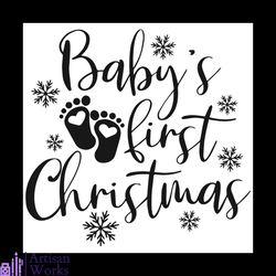 babys first christmas svg, christmas svg, babys first christmas svg, baby feet svg, snow svg, christmas 2020 svg, merry
