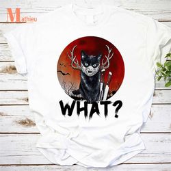 black cat jason voorhees what halloween vintage shirt, halloween shirt, black cat shirt, cat halloween shirt, jason voor