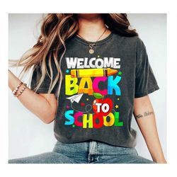 welcome back to school shirt, retro teacher shirts, back to school teacher shirt, happy first day of school shirt for te