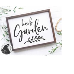 herb garden svg, garden sign svg, gardening cut file, herbs svg, spring svg, cricut, silhouette, , commercial use, dxf,