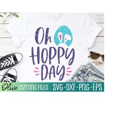 oh hoppy day svg , easter svg, easter bunny svg, easter egg svg, easter decor svg, cameo cricut, cut file, silhouette sv