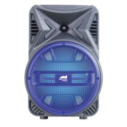 naxa portable 8 inch bluetooth party speaker with disco light