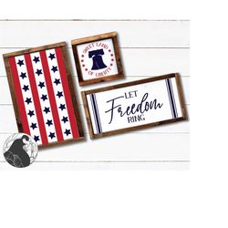 4th of july svg bundle, let freedom ring svg, american flag svg, liberty bell cut file, summer sign svg bundle, cricut d