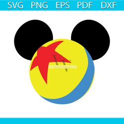 pixar ball mickey svg, trending svg, luxo ball svg, mickey mouse svg, disney svg, mickey outline svg, disneyland svg, mi