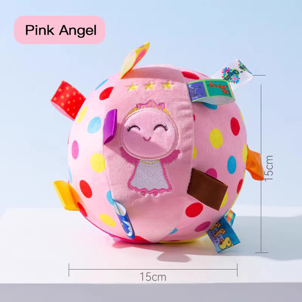 plush squeak toy Plush squeaking dog toy - pink angel