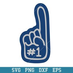 Indianapolis Colts Foam Finger Svg, Indianapolis Colts Svg, NFL Svg, Png Dxf Eps Digital File
