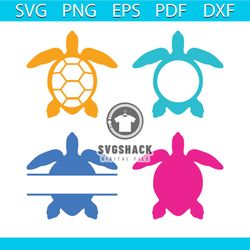 sea turtle monogram svg, trending svg, turtle svg, colorful turtle svg, sea turtle svg, funny sea turtle svg, pink sea t