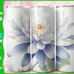 floral tumbler wrap, 20oz skinny tumbler sublimation design