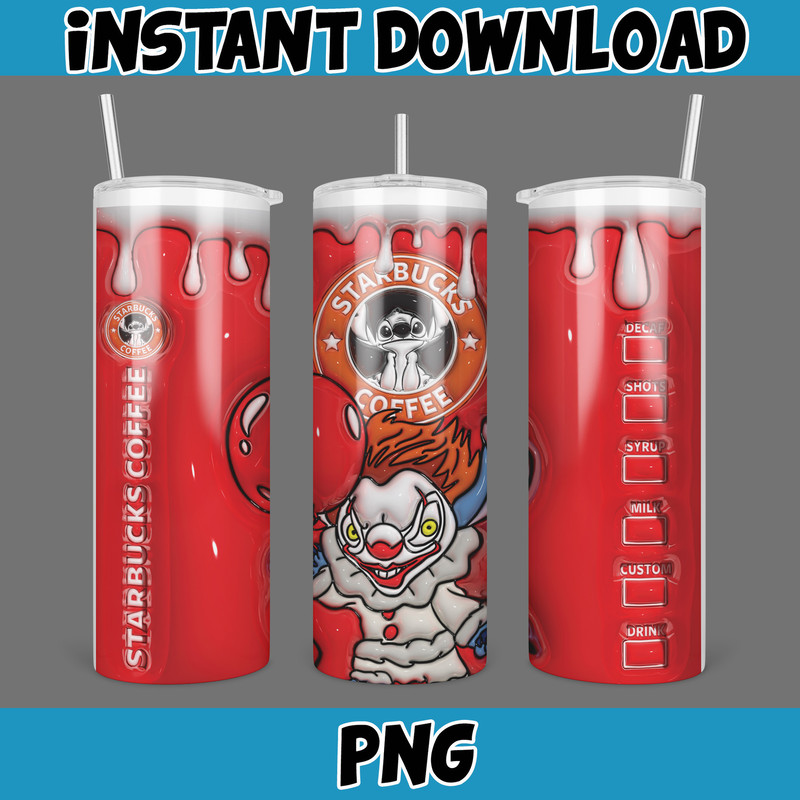 3D Inflated Halloween Season Sublimation Tumbler Design Download PNG, 20 Oz Digital Tumbler Wrap PNG (101).jpg