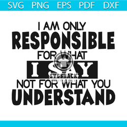 i am only responsible for what i say svg, trending svg, i am only responsible svg, what i say svg, what you understand s