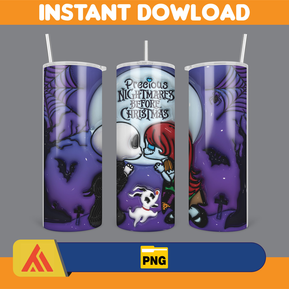 3D Inflated Halloween Season Sublimation Tumbler Design Download PNG, 20 Oz Digital Tumbler Wrap PNG (115).jpg