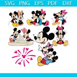 mickey and minnie bundle svg, disney svg, micky svg, minnie svg, walt disney svg, mickey