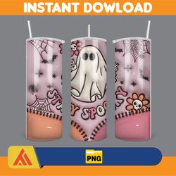 3D Inflated Halloween Season Sublimation Tumbler Design Download PNG, 20 Oz Digital Tumbler Wrap PNG (121)