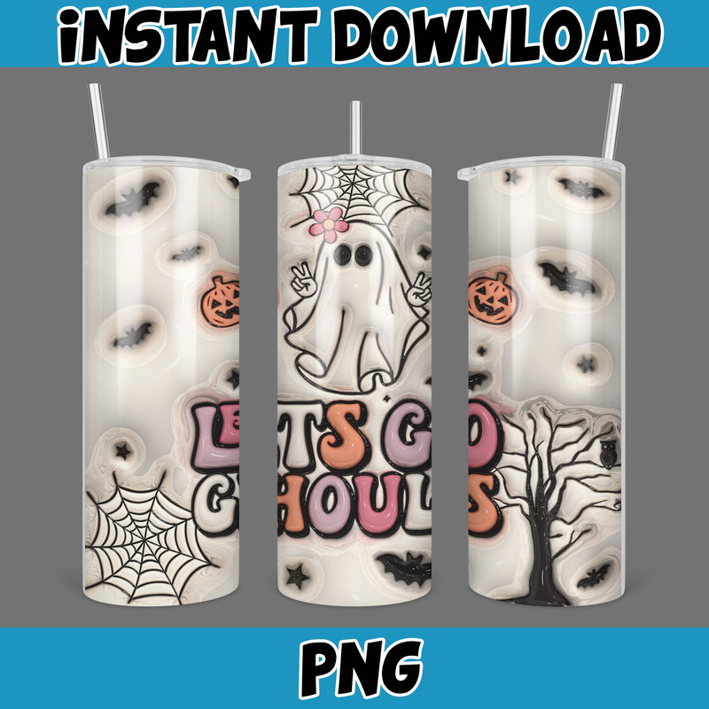 3D Inflated Halloween Season Sublimation Tumbler Design Download PNG, 20 Oz Digital Tumbler Wrap PNG (120).jpg