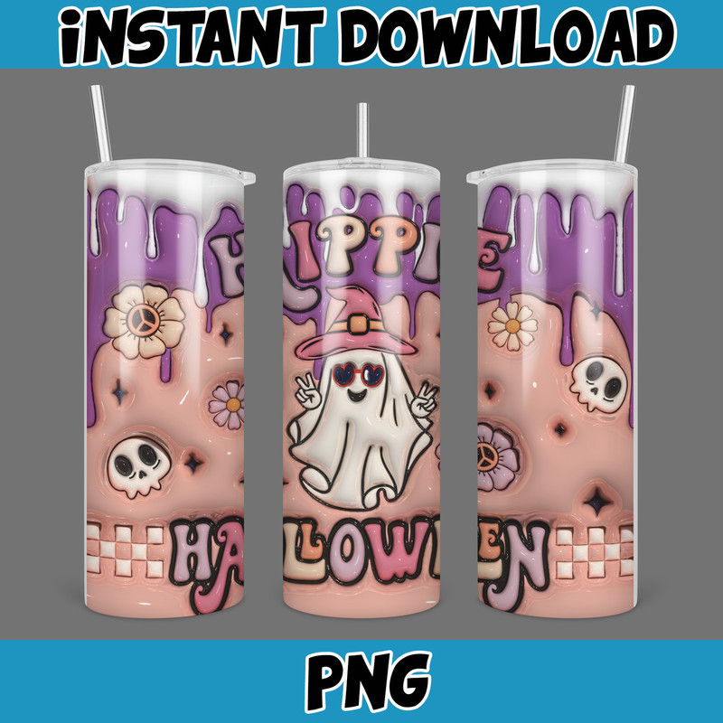 3D Inflated Halloween Season Sublimation Tumbler Design Download PNG, 20 Oz Digital Tumbler Wrap PNG (125).jpg