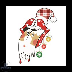 santa clause stones merry christmas svg, christmas svg, santa claus svg, stones svg, lips svg, christmas lips svg, sexy
