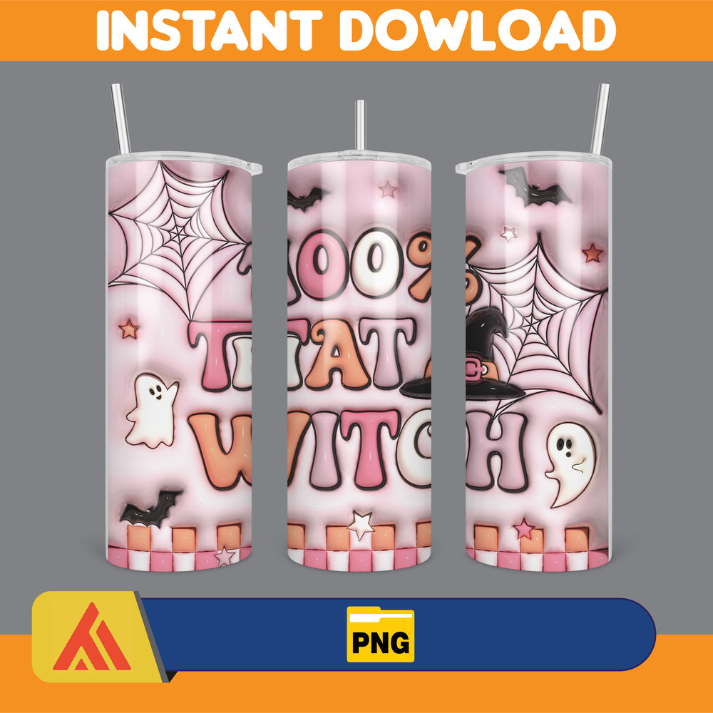 3D Inflated Halloween Season Sublimation Tumbler Design Download PNG, 20 Oz Digital Tumbler Wrap PNG (138).jpg