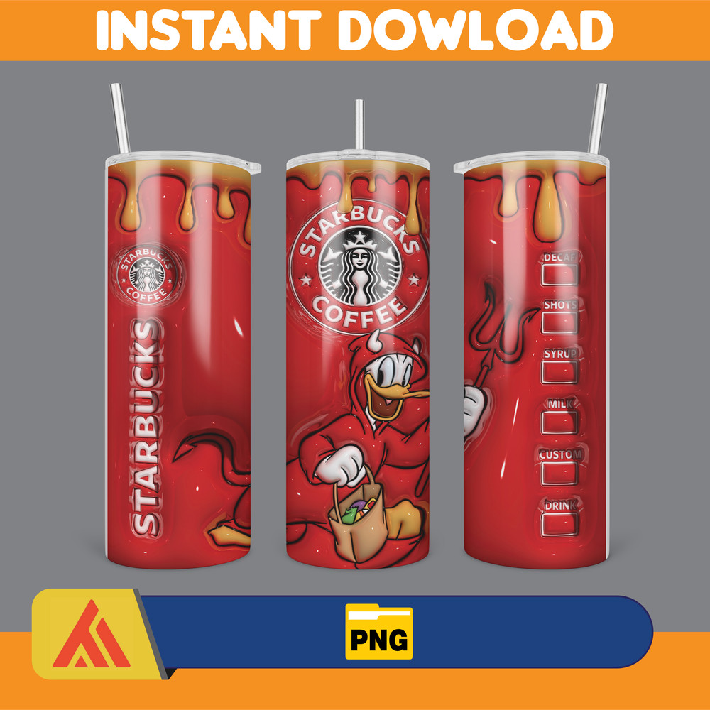 3D Inflated Halloween Season Sublimation Tumbler Design Download PNG, 20 Oz Digital Tumbler Wrap PNG (33).jpg