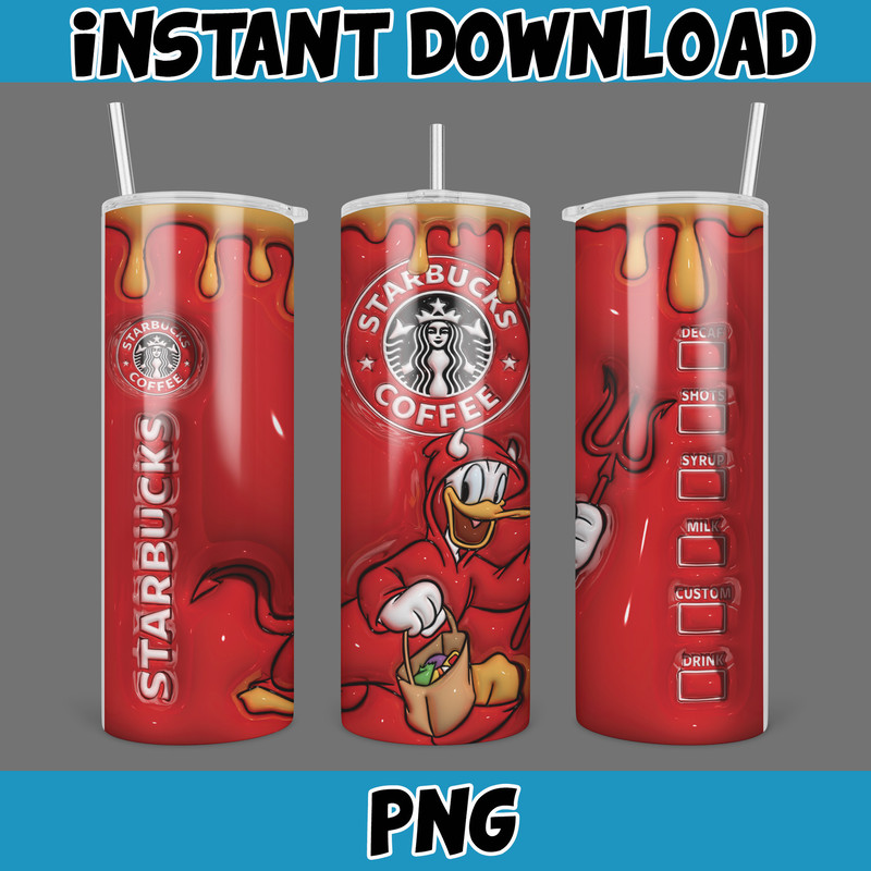 3D Inflated Halloween Season Sublimation Tumbler Design Download PNG, 20 Oz Digital Tumbler Wrap PNG (33).jpg