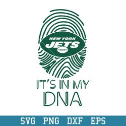It's In My DNA New York Jets Svg, New York Jets Svg, NFL Svg, Png Dxf Eps Digital File