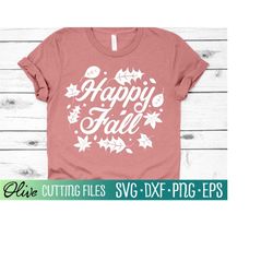 happy fall svg, fall harvest svg, fall leaves svg, thanksgiving svg, halloween svg, cameo cricut, cut file, silhouette s