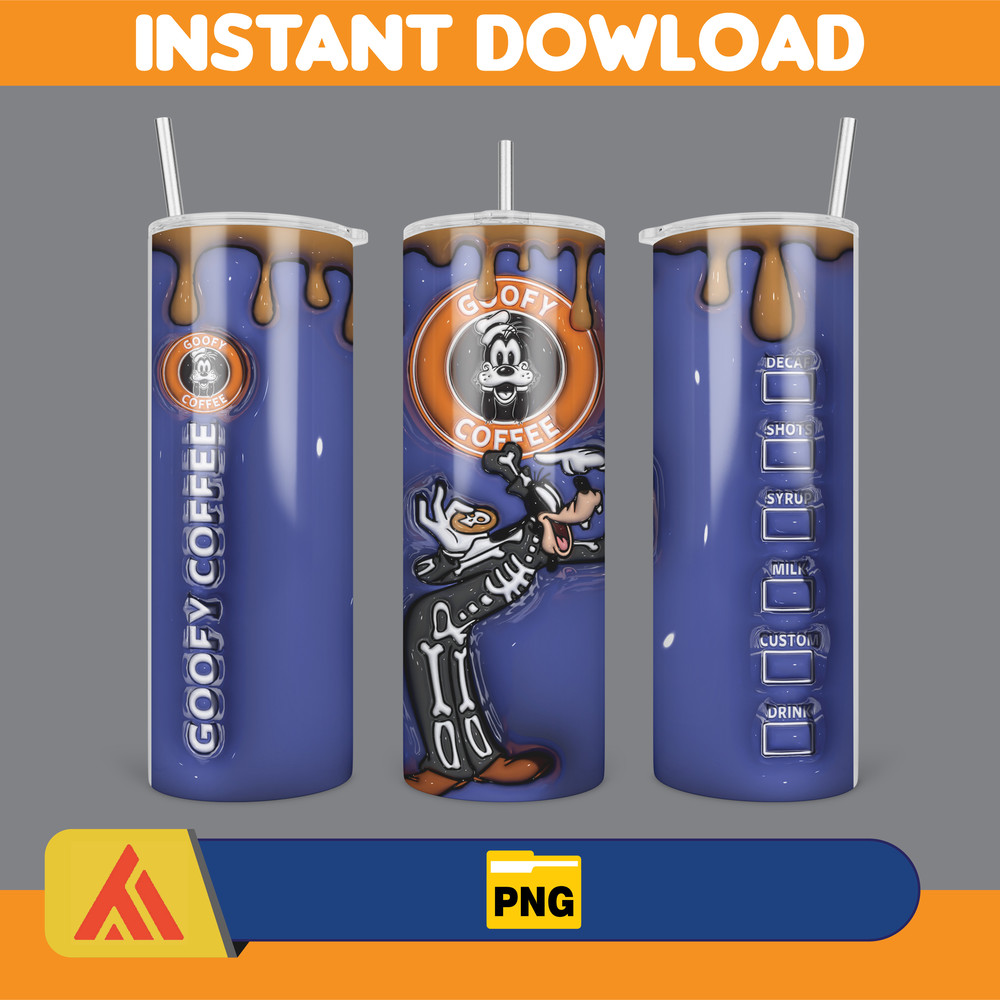 3D Inflated Halloween Season Sublimation Tumbler Design Download PNG, 20 Oz Digital Tumbler Wrap PNG (38).jpg