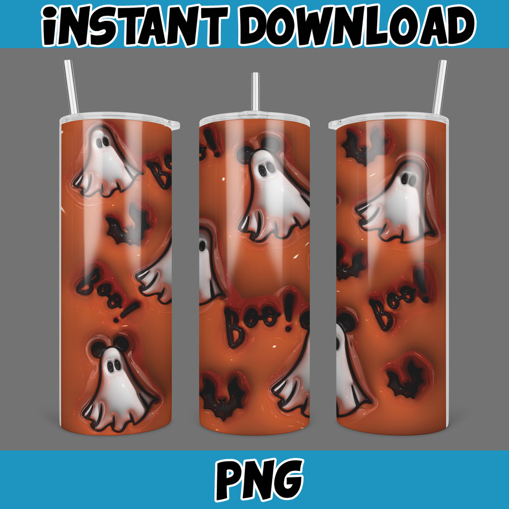 3D Inflated Halloween Season Sublimation Tumbler Design Download PNG, 20 Oz Digital Tumbler Wrap PNG (45).jpg