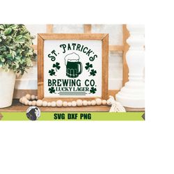 st. patrick's brewing co. svg, st. patrick's day svg, irish cut file, beer mug, pub, cricut file, silhouette design, png