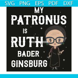 my patronus is ruth bader ginsburg svg, trending svg, my patronus svg, ruth bader ginsburg svg, notorious rbg feminist,