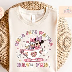 disney minnie daisy summer shirt, girls just wanna have sun, disney besties shirt, disneyworld shirt, disney summer