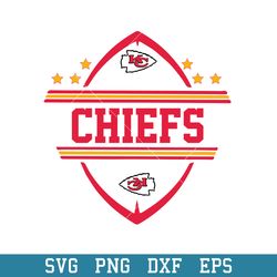 Kansas City Chiefs Baseball Svg, Kansas City Chiefs Svg, NFL Svg, Png Dxf Eps Digital File