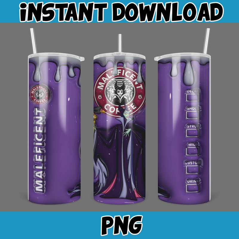 3D Inflated Halloween Season Sublimation Tumbler Design Download PNG, 20 Oz Digital Tumbler Wrap PNG (6).jpg
