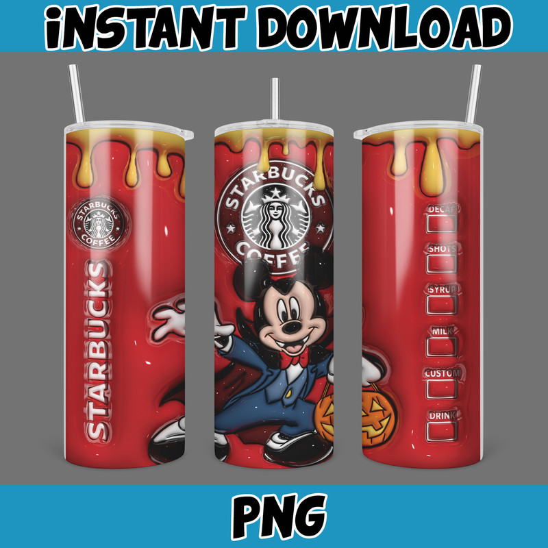 3D Inflated Halloween Season Sublimation Tumbler Design Download PNG, 20 Oz Digital Tumbler Wrap PNG (61).jpg