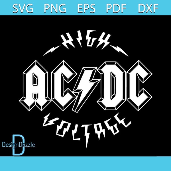 ACDC High Voltage Svg, Trending Svg, Music Band Svg, Rock Ba - Inspire ...