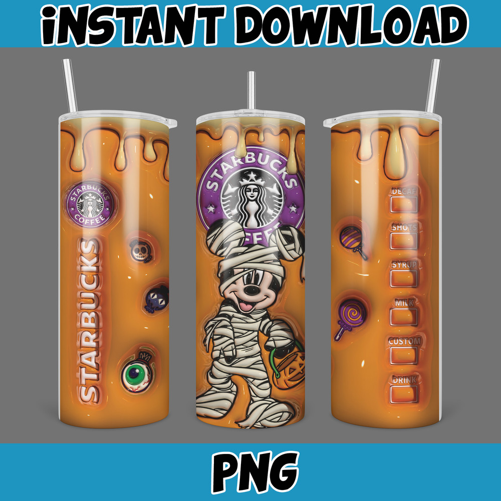 3D Inflated Halloween Season Sublimation Tumbler Design Download PNG, 20 Oz Digital Tumbler Wrap PNG (65).jpg