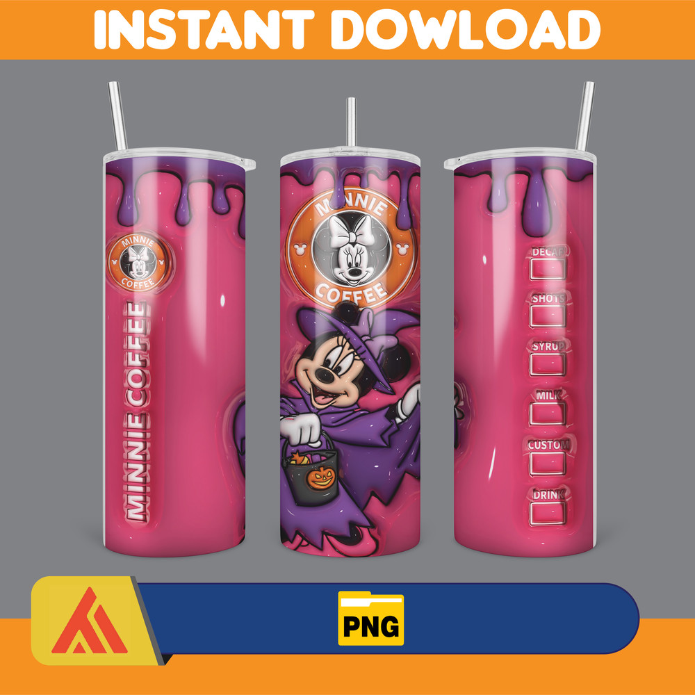 3D Inflated Halloween Season Sublimation Tumbler Design Download PNG, 20 Oz Digital Tumbler Wrap PNG (67).jpg