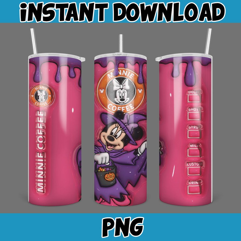 3D Inflated Halloween Season Sublimation Tumbler Design Download PNG, 20 Oz Digital Tumbler Wrap PNG (67).jpg